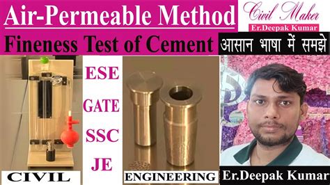 air permeability test for fineness of cement|hydraulic cement permeability test.